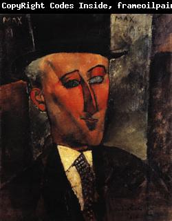 Amedeo Modigliani Portrait of Max Jacob